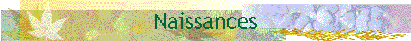 Naissances